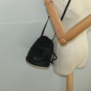 BALLY Shoulder Bag Leather Black Gold Auth bs20559-19