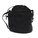 BALLY Shoulder Bag Leather Black Gold Auth bs20559-1