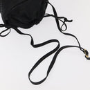 BALLY Shoulder Bag Leather Black Gold Auth bs20559-7