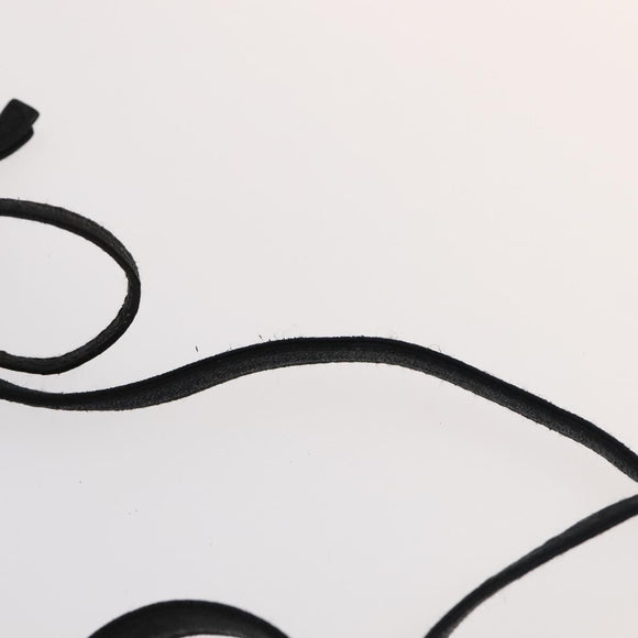 BALLY Shoulder Bag Leather Black Gold Auth bs20559