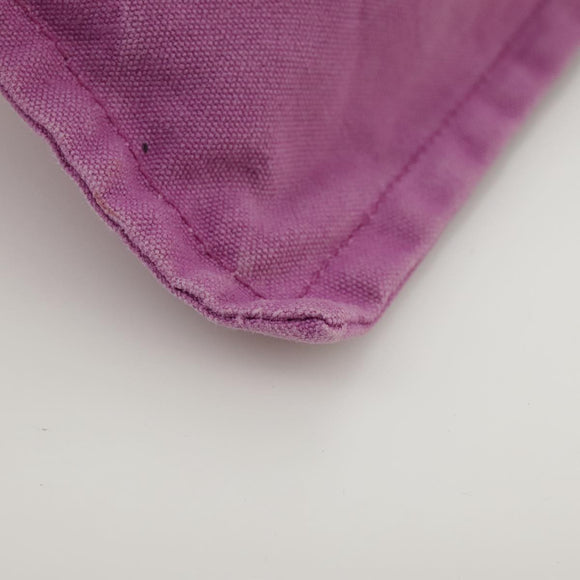 HERMES Bora Bora Pouch MM Pouch Canvas Purple Silver Auth bs20572