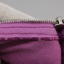 HERMES Bora Bora Pouch MM Pouch Canvas Purple Silver Auth bs20572-12