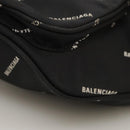 BALENCIAGA Allover Explorer Body Bag Nylon Black 482389 Auth bs20580-15