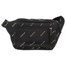 BALENCIAGA Allover Explorer Body Bag Nylon Black 482389 Auth bs20580-13