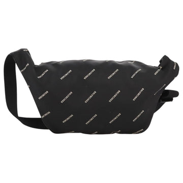 BALENCIAGA Allover Explorer Body Bag Nylon Black 482389 Auth bs20580 - 0