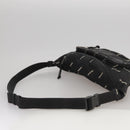 BALENCIAGA Allover Explorer Body Bag Nylon Black 482389 Auth bs20580-7
