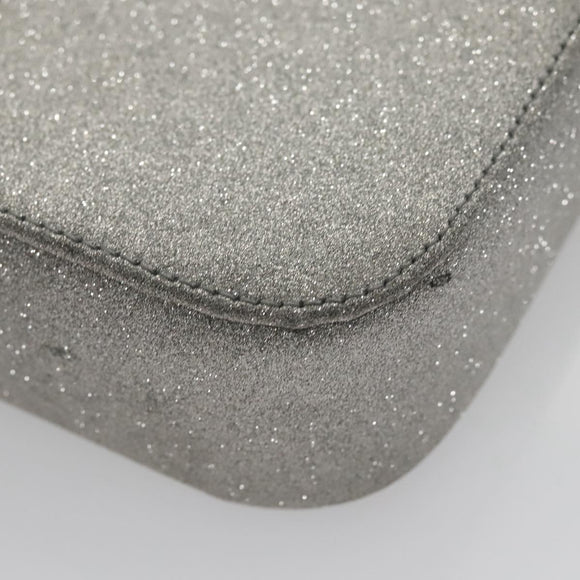 BALENCIAGA Camera bag Every day Shoulder Bag Leather Silver 552372 Auth bs20585