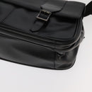 VERSACE Shoulder Bag Leather Black Auth bs20588-9