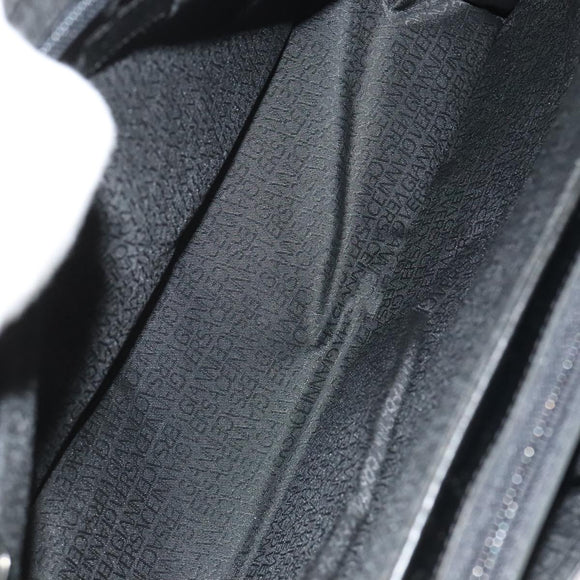 VERSACE Shoulder Bag Leather Black Auth bs20588