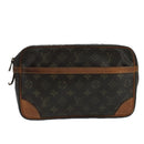 LOUIS VUITTON Monogram Compiegne 28 Clutch Bag M51845 LV Auth bs20626-13