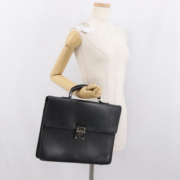 LOUIS VUITTON Epi Laguito Business Bag Noir M54552 LV Auth bs20630