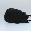 Christian Dior Maris Pearl Hand Bag Leather Black Silver Auth bs20633-3