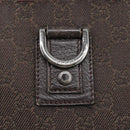 GUCCI GG Canvas Abbey Shoulder Bag Outlet Dark Brown Silver 268642 Auth bs20652-17