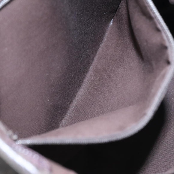 GUCCI GG Canvas Abbey Shoulder Bag Outlet Dark Brown Silver 268642 Auth bs20652