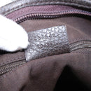 GUCCI GG Canvas Abbey Shoulder Bag Outlet Dark Brown Silver 268642 Auth bs20652-12