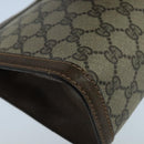 GUCCI GG Supreme Web Sherry Line Clutch Bag PVC Beige 001 014 2125 Auth bs20684-16