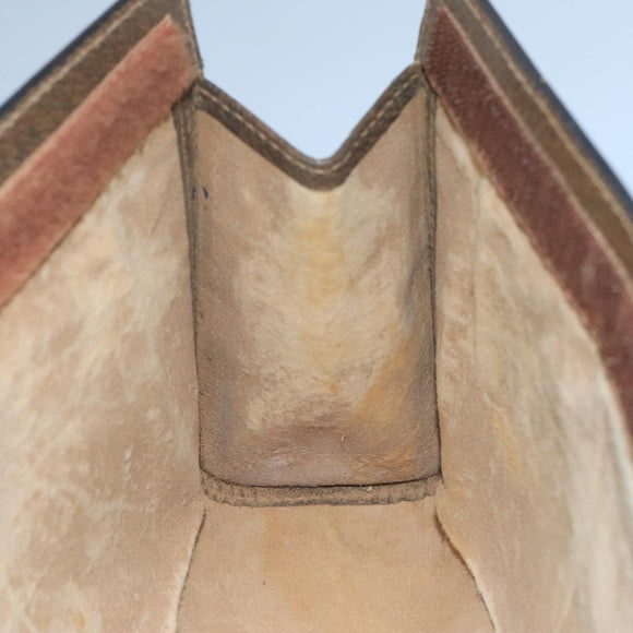 GUCCI GG Supreme Web Sherry Line Clutch Bag PVC Beige 001 014 2125 Auth bs20684