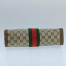 GUCCI GG Supreme Web Sherry Line Clutch Bag PVC Beige 001 014 2125 Auth bs20684-6