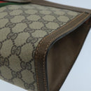 GUCCI GG Supreme Web Sherry Line Clutch Bag PVC Beige 001 014 2125 Auth bs20684-7