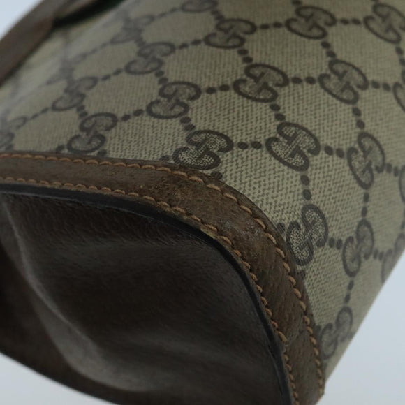 GUCCI GG Supreme Web Sherry Line Clutch Bag PVC Beige 001 014 2125 Auth bs20684