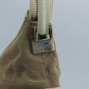 GUCCI Shoulder Bag Canvas Leather Beige White Silver 0013766 Auth bs20687-9
