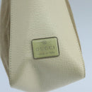 GUCCI Shoulder Bag Canvas Leather Beige White Silver 0013766 Auth bs20687-18