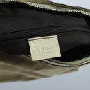 GUCCI Shoulder Bag Canvas Leather Beige White Silver 0013766 Auth bs20687-19
