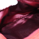 CHANEL Choco Bar Chain Hand Bag Lamb Skin Purple Pink CC Auth bs20703-22