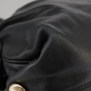 BALLY Hand Bag Leather Black Auth bs20707-9