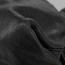 BALLY Hand Bag Leather Black Auth bs20707-14