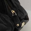 BALLY Hand Bag Leather Black Auth bs20707-18