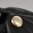 BALLY Hand Bag Leather Black Auth bs20707-10