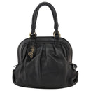 BALLY Hand Bag Leather Black Auth bs20707-13