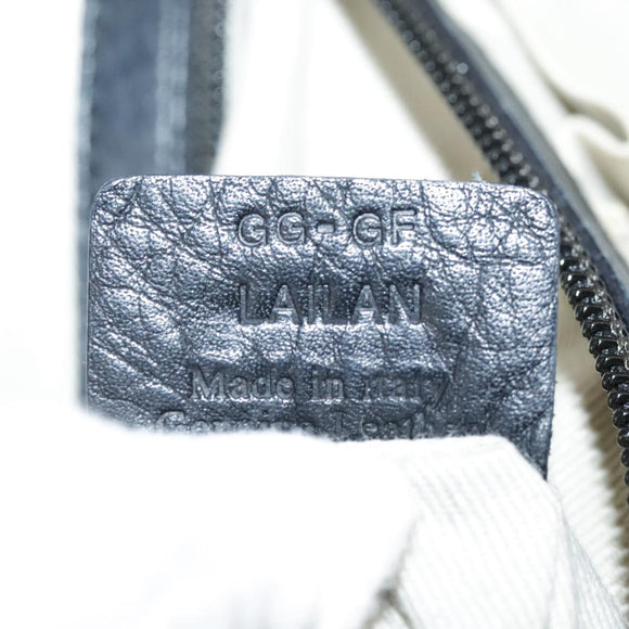 BALLY Hand Bag Leather Black Auth bs20707