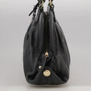 BALLY Hand Bag Leather Black Auth bs20707-3