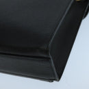 BURBERRY Clutch Bag Leather Black Gold Auth bs20738-15