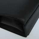 BURBERRY Clutch Bag Leather Black Gold Auth bs20738-16