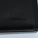 BURBERRY Clutch Bag Leather Black Gold Auth bs20738-17