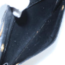 BURBERRY Clutch Bag Leather Black Gold Auth bs20738-12