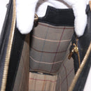 BURBERRY Clutch Bag Leather Black Gold Auth bs20738-21