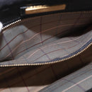 BURBERRY Clutch Bag Leather Black Gold Auth bs20738-23