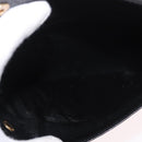 BURBERRY Clutch Bag Leather Black Gold Auth bs20738-24