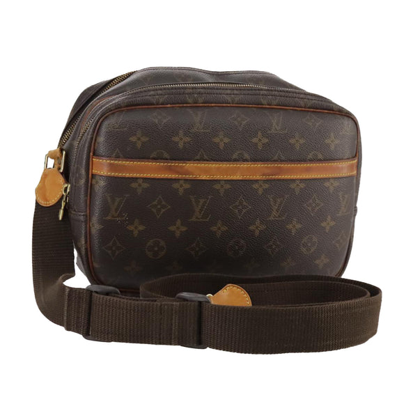 LOUIS VUITTON Monogram Reporter PM Shoulder Bag M45254 LV Auth bs20785
