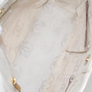 CHANEL Triple Coco Tote Bag Enamel White CC Auth bs20805-11
