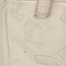 CHANEL Triple Coco Tote Bag Enamel White CC Auth bs20805-4