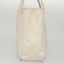 CHANEL Triple Coco Tote Bag Enamel White CC Auth bs20805-5