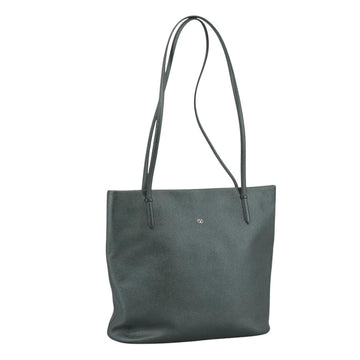 VALENTINO Tote Bag Leather Gray Auth bs20806