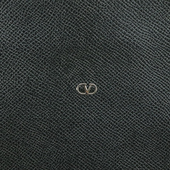 VALENTINO Tote Bag Leather Gray Auth bs20806