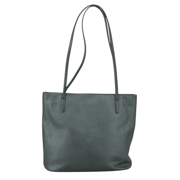 VALENTINO Tote Bag Leather Gray Auth bs20806