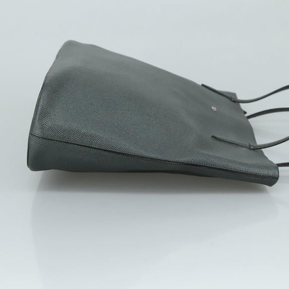 VALENTINO Tote Bag Leather Gray Auth bs20806